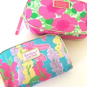 Lilly Pulitzer for Estee Lauder Cosmetic/Makeup Bags (Bundle of 2)